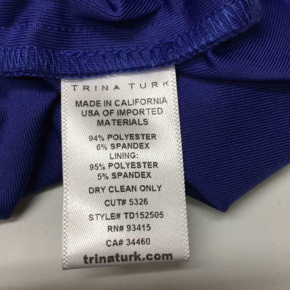 Trina Turk Lasi Mod Tropical Leaf Sheath Dress Women's Size 4 Boat Neck NWT - Picture 7 of 7